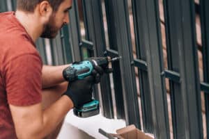 A fence company installs posts on your property and you file an injunction to get them to stop.